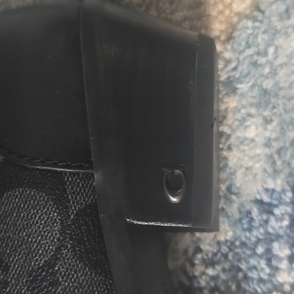 COACH BLACK DOUBLE C ANKLE BOOT SZ 7.5 - Picture 5 of 7